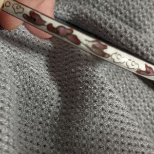 Vintage Enamel Floral Bangle